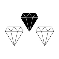 diamond icon vector illustration