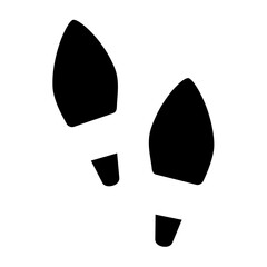 Women Shoes Print Silhouette Vector Icon Image