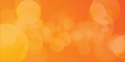 Warm Orange Bokeh Background With Soft Light Circles For Abstract, Festive And Design Use eps10
