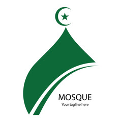Mosque Logo Template Design Vector Emblem Concept Design