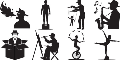 Diverse group of performers showcase their unique talents and skills in separate compositions