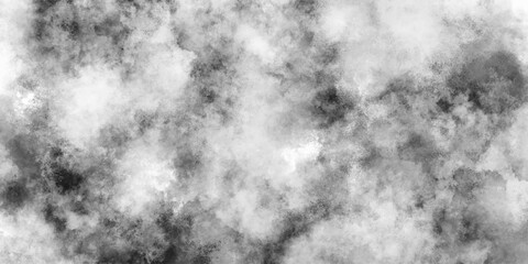 Abstract smoke on black and Fog background. Grey abstract background with scratches polished and smooth marble texture. Abstract old and grainy Black grey Sky with white cloud. white paper vintage.