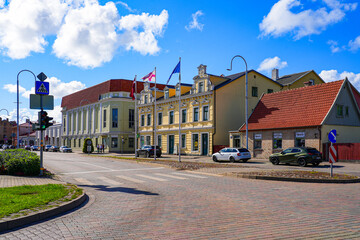 Ventspils Cultural Center on the west coast of Latvia in the Baltic Sea