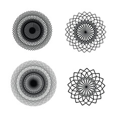 Circular vector pattern design eps | Premium Vector