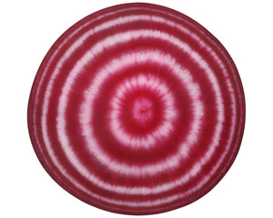Beetroot Cross Section Reveals Vibrant Purple Red Concentric Ring Patterns on transparent background