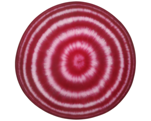 Beetroot Cross Section Reveals Vibrant Purple Red Concentric Ring Patterns on transparent background