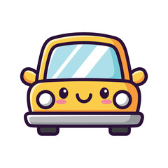 Cute Cartoon Car Illustration for Kids