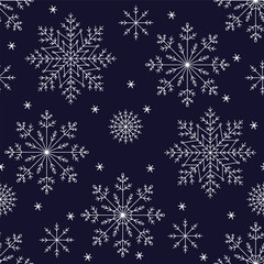 Abstract snowflake background for New Year's. A swirling snowflake pattern for fabric, cards, and wrapping paper.