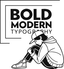 Vector illustration of a cartoon hockey player with a ball and a baseball player drawing featuring sport art for a people poster sketch of men players