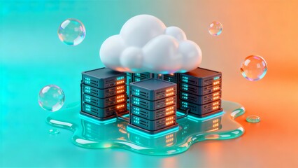 Cloud Computing Servers Data Storage Innovation Secure Digital Network Infrastructure for Business Growth and Technology Solutions
