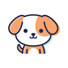 Fototapeta premium Adorable Cartoon Dog Illustration