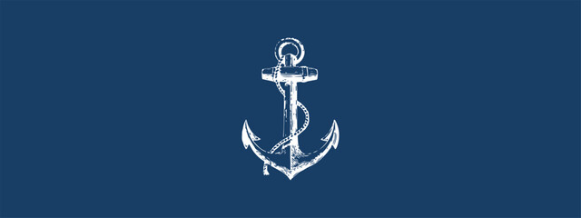 Anchor antique vector drawing T shirt design. Download it now  © Hasan