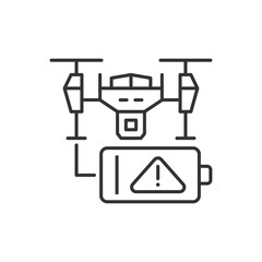 Drone Battery Low Icon