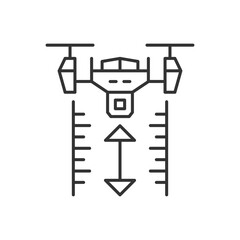 Drone Height Measure Icon