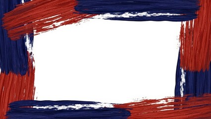 Abstract Brush Stroke Frame with White Space.