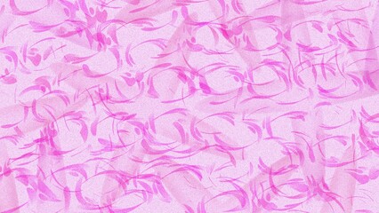 Fototapeta premium Seamless Pattern with Pink Hearts Delicate Pink Watercolor Texture for Modern Invitation Design.