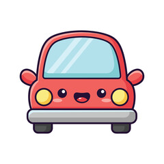 Red Car Illustration for Design Projects