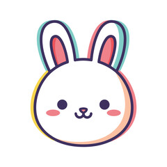 Adorable Cartoon Bunny Vector Illustration