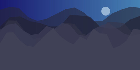 Silent night in the mountains