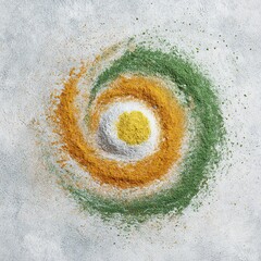 Abstract Representation of India's National Flag