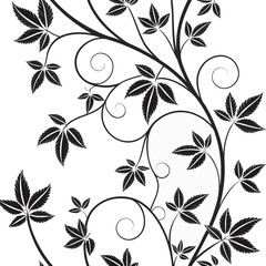 Elegant leafy vine design