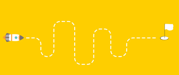 Achieving goals through strategic planning. Business and Project Roadmap Concept.