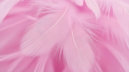 Obraz premium Valentine's day festival pink feathers decorations