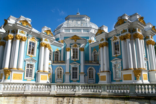 Hermitage Pavilion close-up. Tsarskoye Selo (Saint Petersburg)