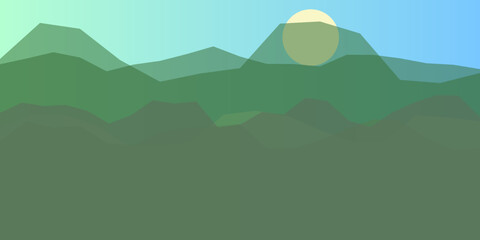 Mountain range under clear sky