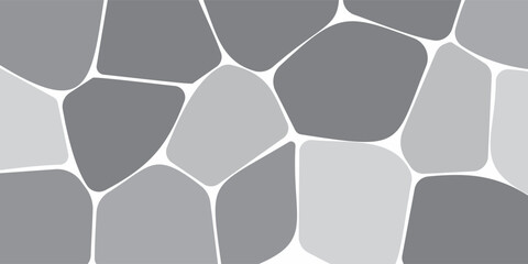 Stained glass colorful voronoi with fillet, vector abstract. Irregular cells background pattern. 2D Geometric shapes grid.