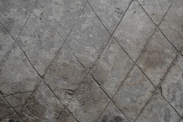 Old Stone Paving Slabs with Moss Growth.