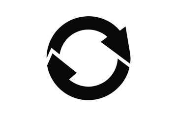 refresh icon silhouette vector