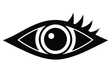 eye hide icon silhouette vector
