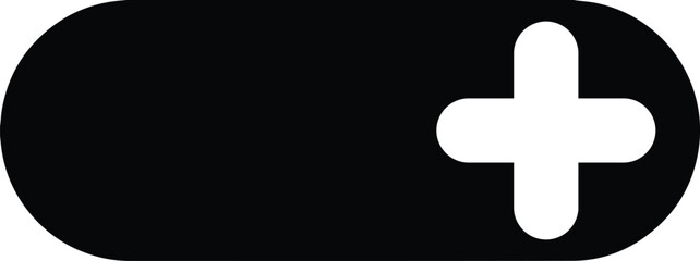 Obraz premium The switch to enable on the right side, long and round edge Button icon vector EPS. Toggle Switch Button Icon Vector EPS – ON Position Switch Enabled on Right Side. Modern UI Toggle Switch Vector