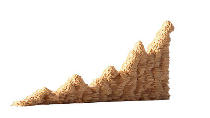Abstract topographic mountain model