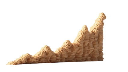 Abstract topographic mountain model
