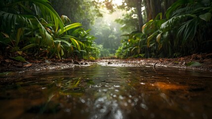 Fototapeta premium river in the jungle