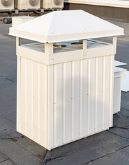 A new rack with ventilation pipes