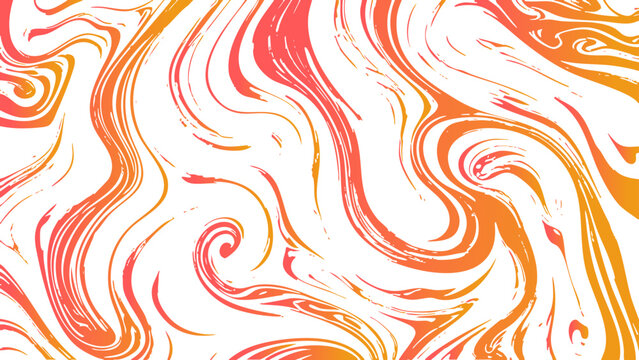 Seamless abstract vector illustration featuring a tribal fire design with orange and yellow flames in a colorful wave pattern for wallpaper texture