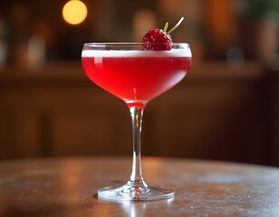 Traditional Kir Royale Cocktail with Cassis