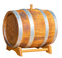 wooden wine barrel