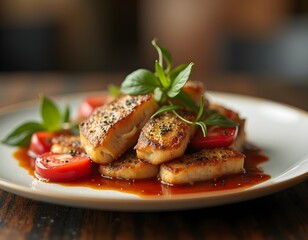 French Culinary Styling for Branding and Menu Design in Close-Up