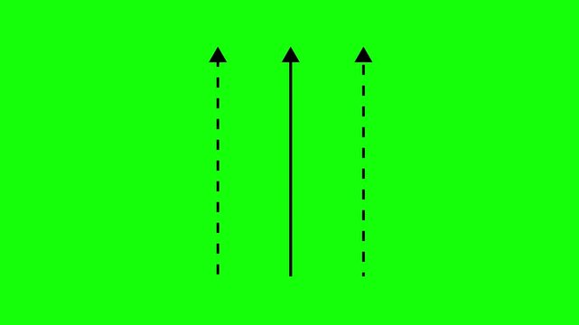 Upward Arrows Symbolizing Growth, Progress, and Direction Minimalist Graphic for Motivation, Ambition, and Success in Various Contexts of Advancement and Positivity.4k video animation