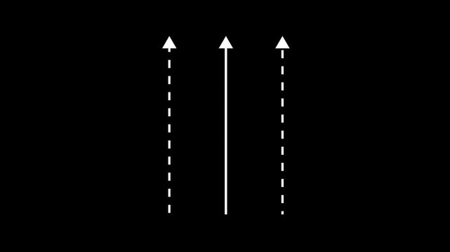 Upward Arrows Symbolizing Growth, Progress, and Direction Minimalist Graphic for Motivation, Ambition, and Success in Various Contexts of Advancement and Positivity.4k video animation
