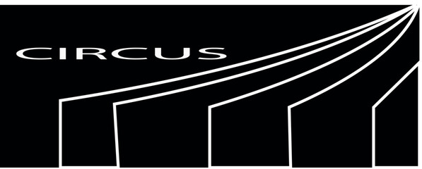 A bright, colorful circus-themed drawing
