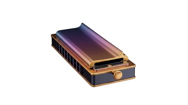 Harmonica Close-Up - A Detailed Look at a Musical Instrument.