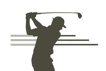 A golfer in motion, swinging a golf club with speed and precision on the course