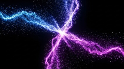 Vibrant cosmic energy explosion in space