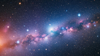 Vibrant nebula in deep space