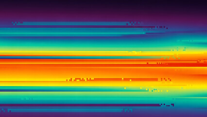 Abstract colorful horizon